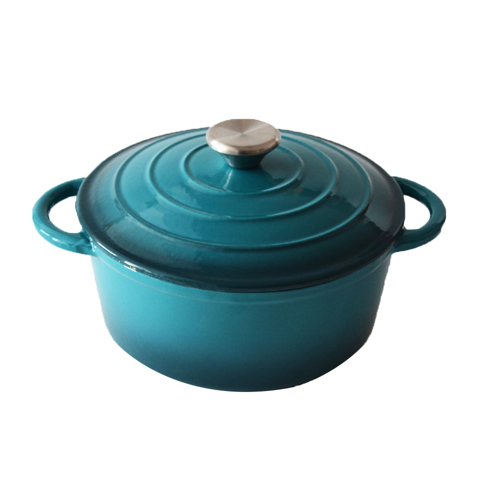 Ge&euml;mailleerde gietijzeren braadpan
