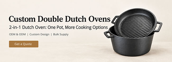 Op maat gemaakte dubbele Dutch Ovens 