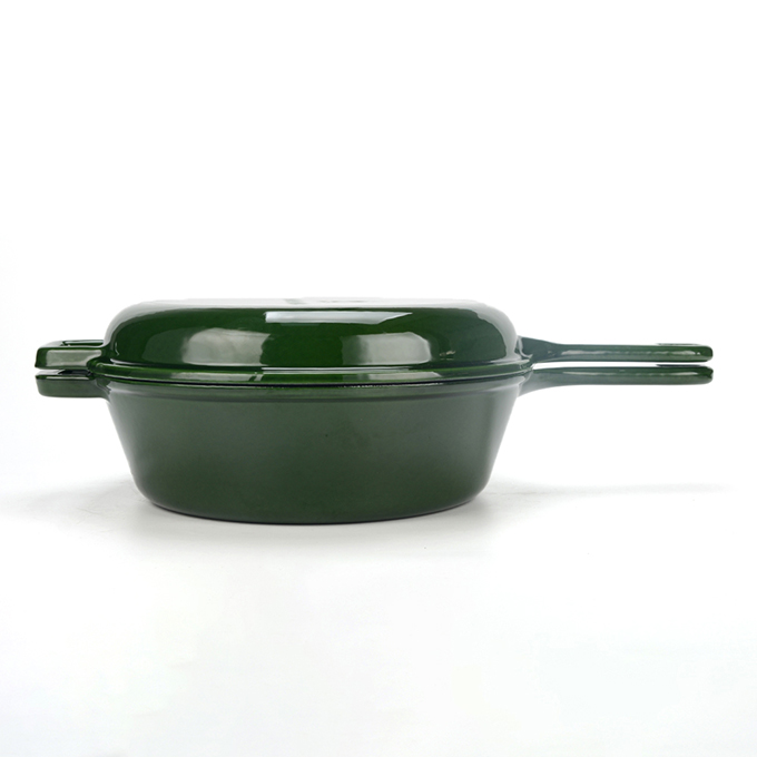 Ge&euml;mailleerde braadpan van 26 cm, voor 2 doeleinden