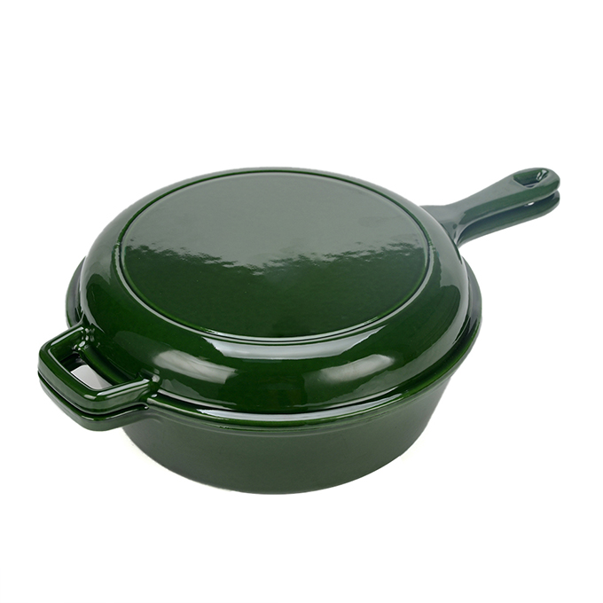 Ge&euml;mailleerde braadpan van 26 cm, voor 2 doeleinden