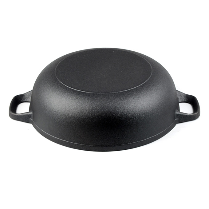 Voorgekruide gietijzeren braadpan van 31 cm