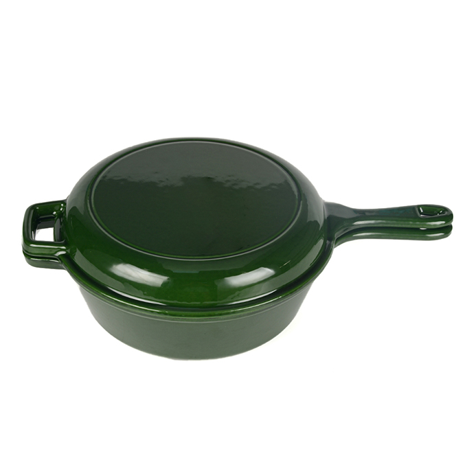 Ge&euml;mailleerde braadpan van 26 cm, voor 2 doeleinden