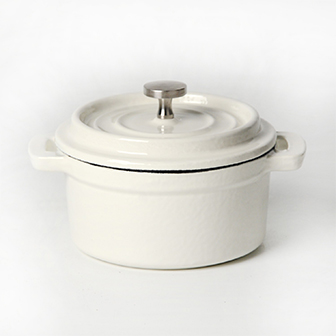 Gietijzeren ge&euml;mailleerde mini Dutch Oven