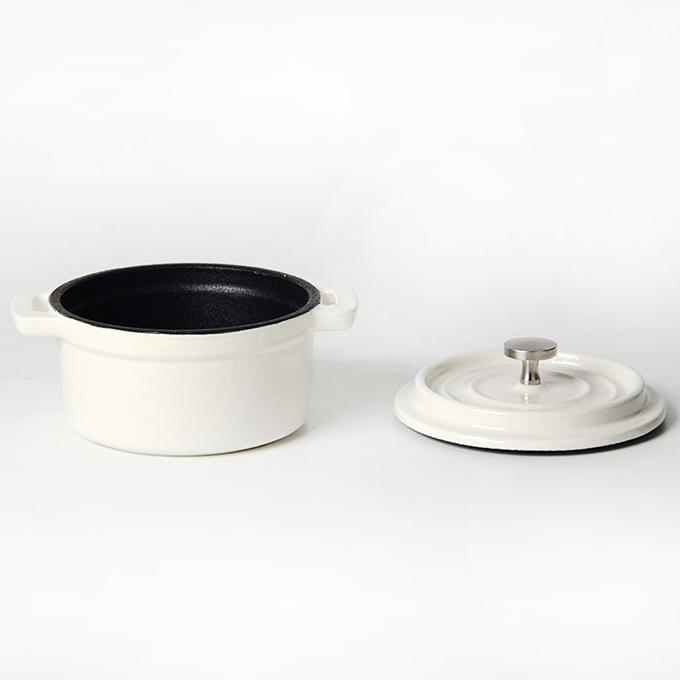 Gietijzeren ge&euml;mailleerde mini Dutch Oven