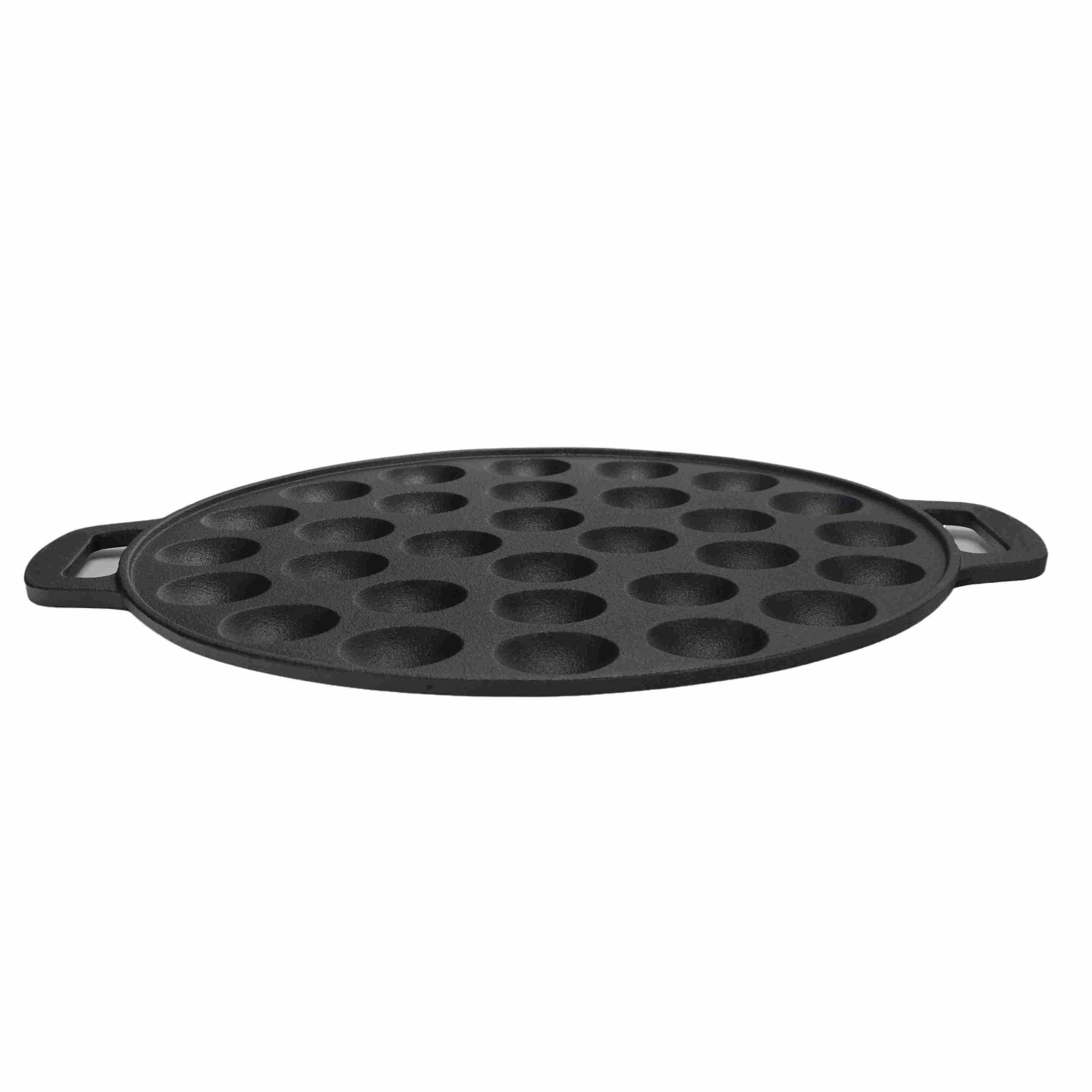 Gietijzeren Takoyaki-pan met 30 gaten