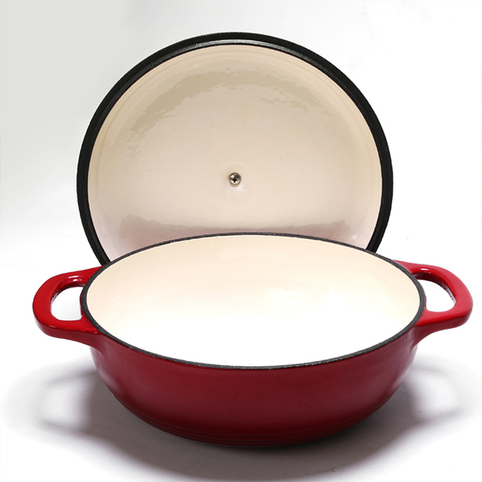 31 cm rode ondiepe braadpan