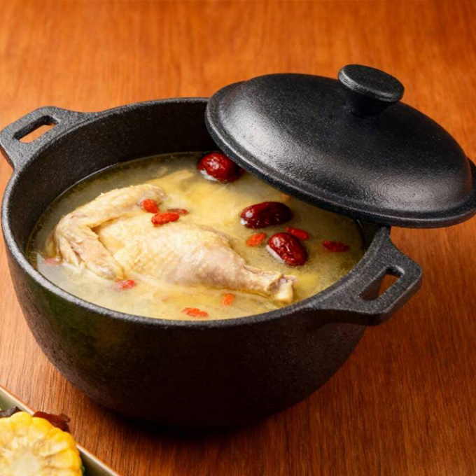 Gietijzeren Mini 10cm Dutch Oven Gietijzeren Cocotte