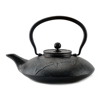 ZY0.8L Gietijzeren theepot met bamboepatroon