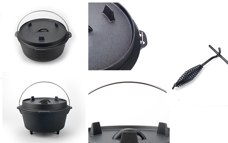 Camping Dutch Oven met beugelhandvat